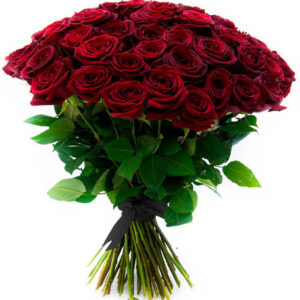 Ритуальный букет из красных роз(70 шт х70см)