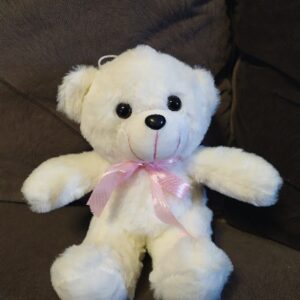 Медвежонок с розовым бантиком (25см)